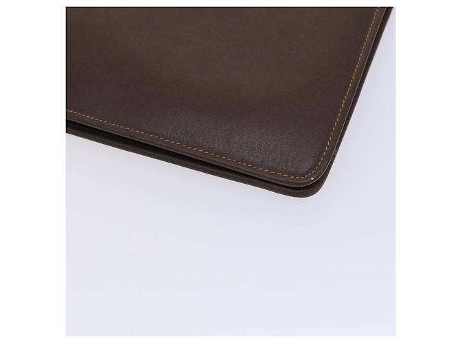 Bolsa de negócios em couro GUCCI 2 vias marrom Auth ep8518 - vista 15