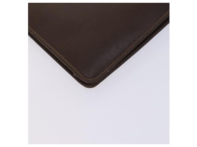 Bolsa de negócios em couro GUCCI 2 vias marrom Auth ep8518 - vista 16