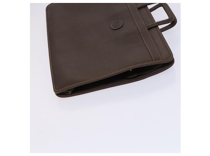Bolsa de negócios em couro GUCCI 2 vias marrom Auth ep8518 - vista 3