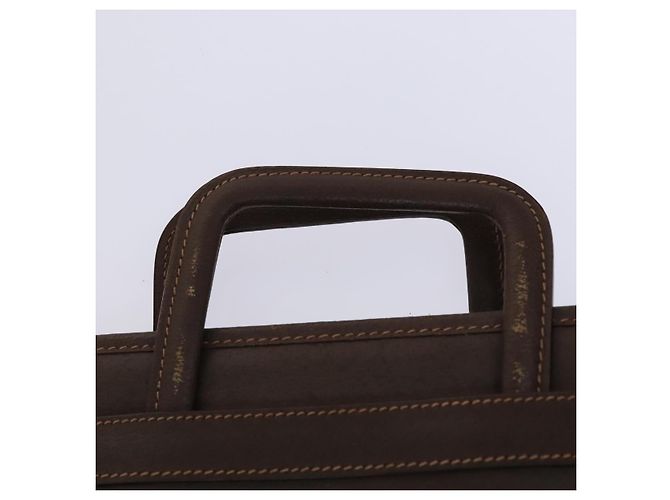 Bolsa de negócios em couro GUCCI 2 vias marrom Auth ep8518 - vista 8