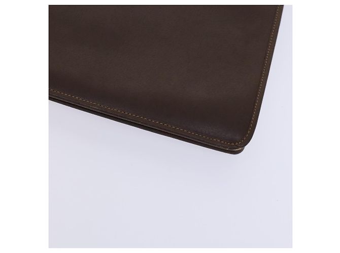 Bolsa de negócios em couro GUCCI 2 vias marrom Auth ep8518 - vista 9