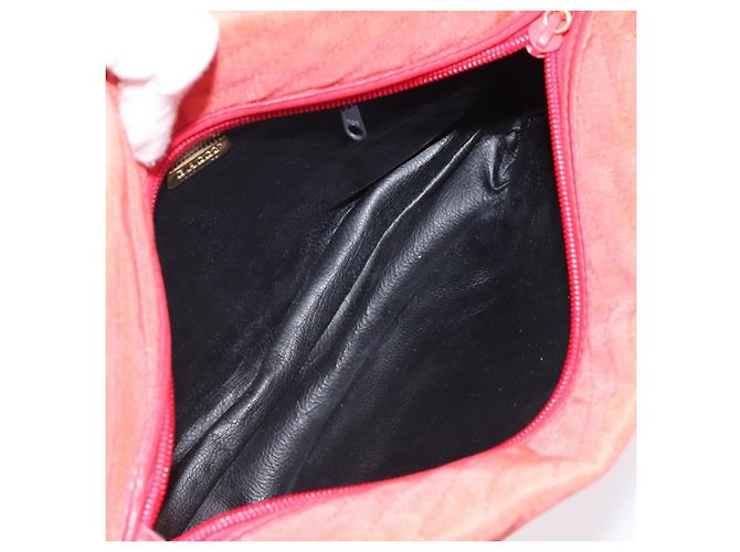 BALLY Borsa a Spalla in Nylon Arancione Oro Auth 116042 D'oro - vista 12