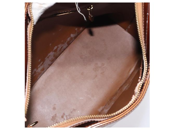 LOUIS VUITTON Borsa a Mano Houston Monogram Vernis Bronzo M91122 LV Auth ep8512 - vista 10