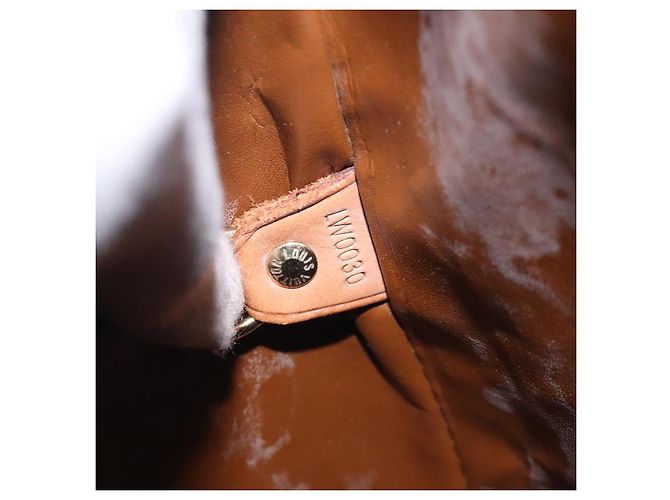 LOUIS VUITTON Borsa a Mano Houston Monogram Vernis Bronzo M91122 LV Auth ep8512 - vista 12