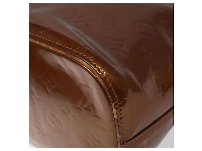 LOUIS VUITTON Borsa a Mano Houston Monogram Vernis Bronzo M91122 LV Auth ep8512 - vista 16
