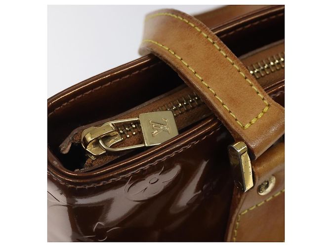LOUIS VUITTON Borsa a Mano Houston Monogram Vernis Bronzo M91122 LV Auth ep8512 - vista 19