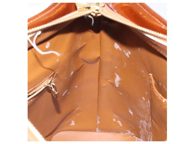 LOUIS VUITTON Borsa a Mano Houston Monogram Vernis Bronzo M91122 LV Auth ep8512 - vista 21