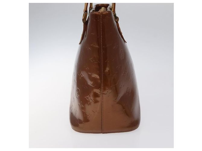 LOUIS VUITTON Borsa a Mano Houston Monogram Vernis Bronzo M91122 LV Auth ep8512 - vista 3