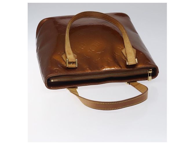 LOUIS VUITTON Borsa a Mano Houston Monogram Vernis Bronzo M91122 LV Auth ep8512 - vista 6