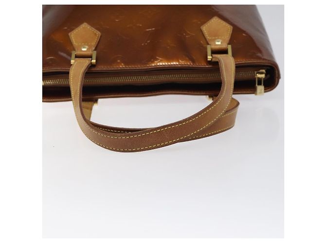 LOUIS VUITTON Borsa a Mano Houston Monogram Vernis Bronzo M91122 LV Auth ep8512 - vista 7