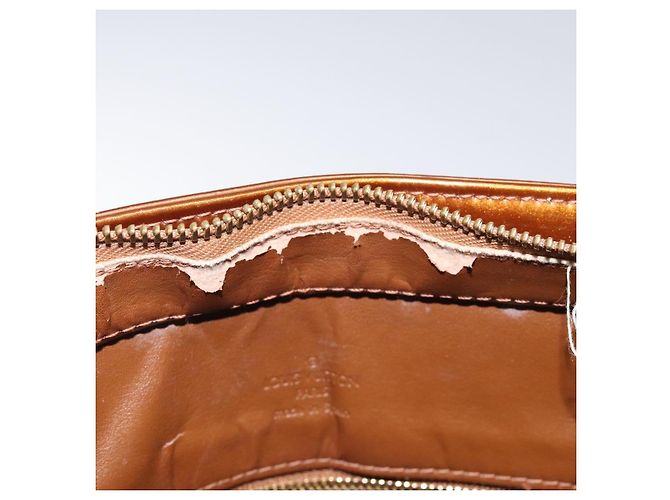 LOUIS VUITTON Borsa a Mano Houston Monogram Vernis Bronzo M91122 LV Auth ep8512 - vista 9