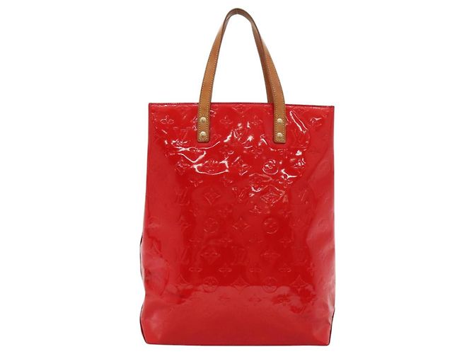 LOUIS VUITTON Monogram Vernis Reade MM Handtasche Rot M91086 LV Auth KD490 - Ansicht 2