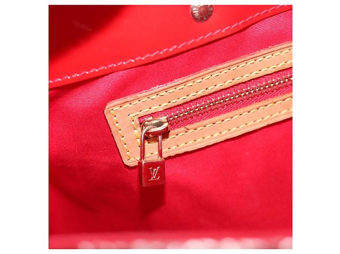 LOUIS VUITTON Monogram Vernis Reade MM Handtasche Rot M91086 LV Auth KD490 - Ansicht 21