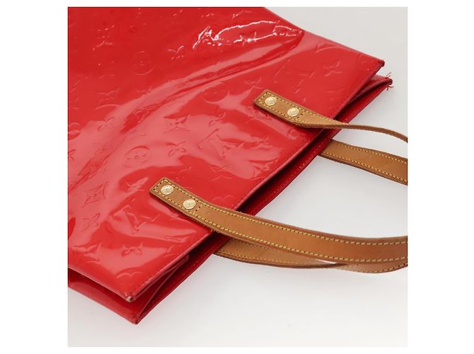 LOUIS VUITTON Monogram Vernis Reade MM Handtasche Rot M91086 LV Auth KD490 - Ansicht 6