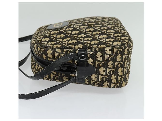 Borsa a spalla in tela Trotter Christian Dior nera Auth BD1782 Nero - vista 4