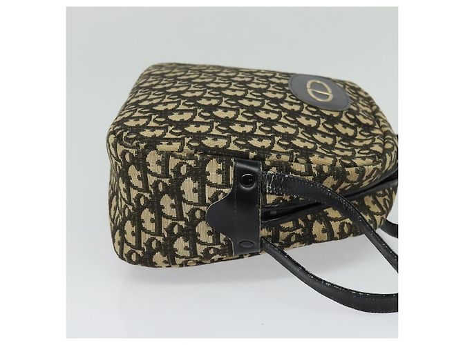 Borsa a spalla in tela Trotter Christian Dior nera Auth BD1782 Nero - vista 5