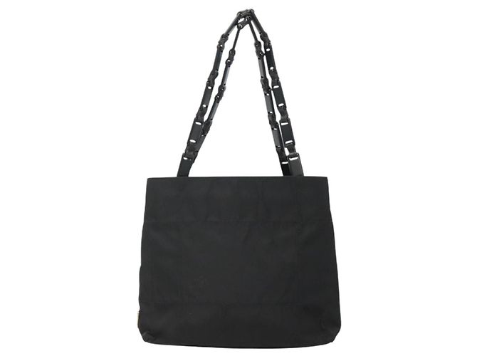 PRADA Borsa a mano in nylon plastico Auth ep8556 Nero - vista 13