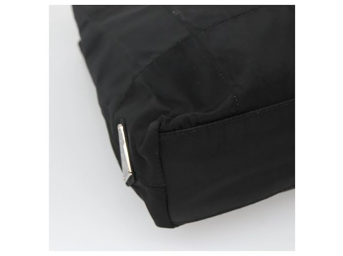 PRADA Borsa a mano in nylon plastico Auth ep8556 Nero - vista 16