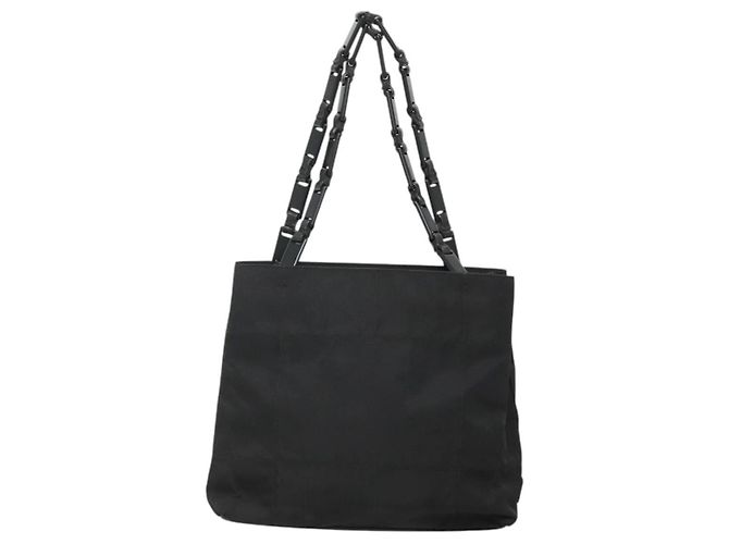 PRADA Borsa a mano in nylon plastico Auth ep8556 Nero - vista 2