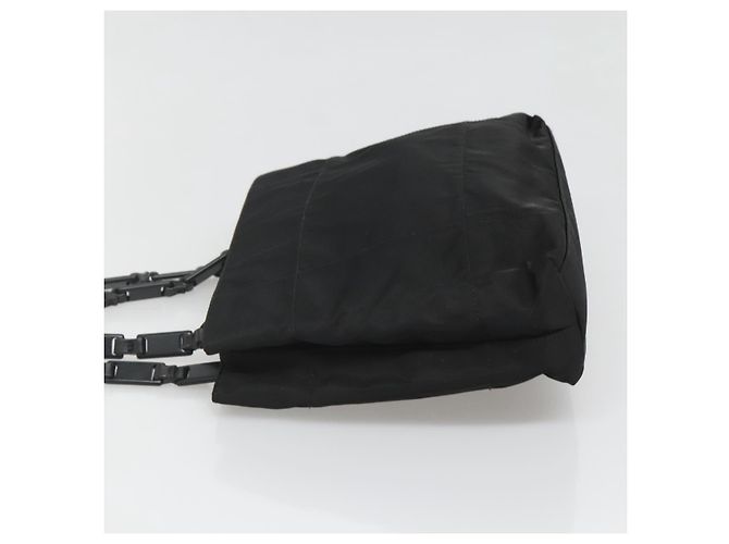 PRADA Borsa a mano in nylon plastico Auth ep8556 Nero - vista 3
