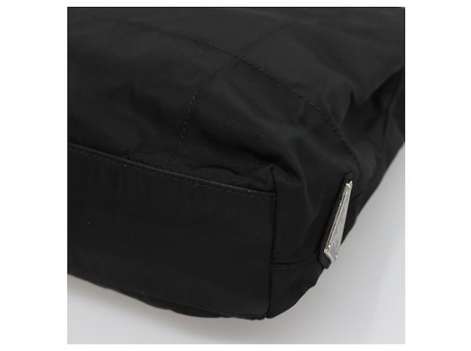 PRADA Borsa a mano in nylon plastico Auth ep8556 Nero - vista 9