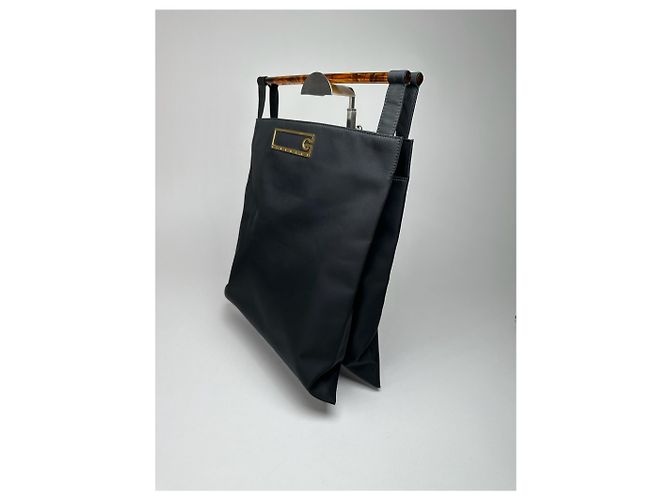 Vintage Givenchy Handtasche in Marineblau - Ansicht 14