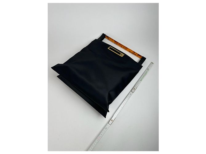 Vintage Givenchy Handtasche in Marineblau - Ansicht 8