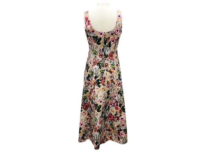 Adam Lippes Khaki Floral Printed Cotton Amelie Dress Multiple colors - view 3