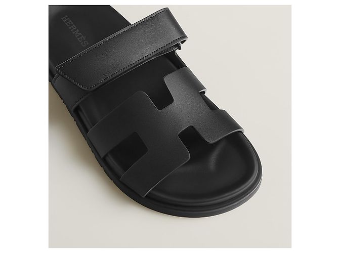 Hermès Chypre Sandalen Schwarz - Ansicht 7