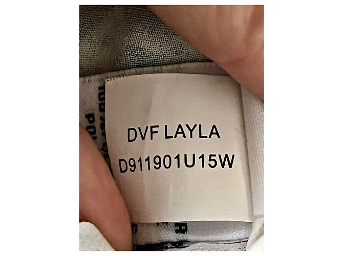 Diane Von Furstenberg DvF Layla Seidenkleid in Schwarz und Weiß - Ansicht 8