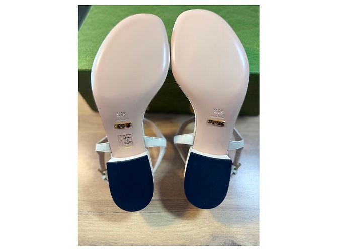 Gucci Sandálias gladiadoras de couro Marmont - vista 9