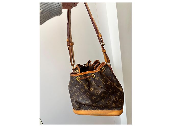 Noe Borsa tote Louis Vuitton in pelliccia marrone chiaro e scuro Marrone scuro - vista 3