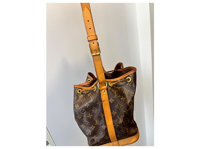 Noe Borsa tote Louis Vuitton in pelliccia marrone chiaro e scuro Marrone scuro - vista 5