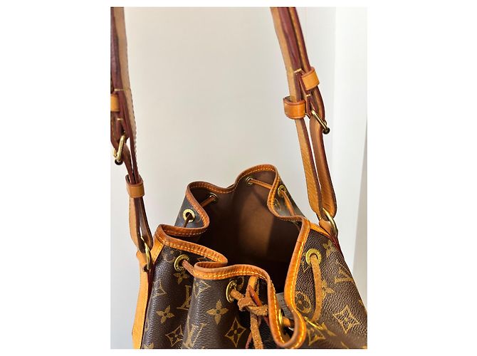 Noe Borsa tote Louis Vuitton in pelliccia marrone chiaro e scuro Marrone scuro - vista 6
