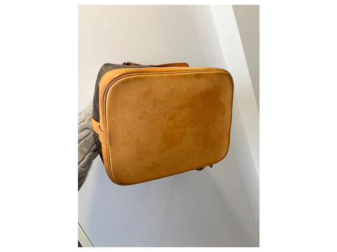 Noe Borsa tote Louis Vuitton in pelliccia marrone chiaro e scuro Marrone scuro - vista 7
