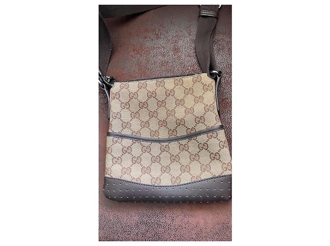 Borsa a tracolla Gucci Monogramma Beige - vista 2