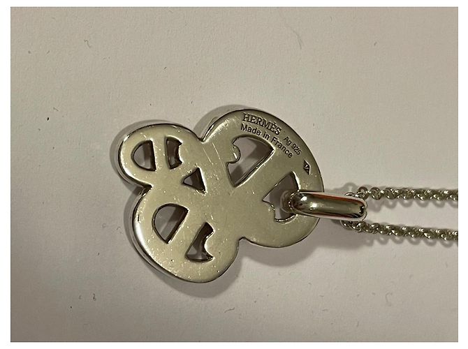 Collana con Pendente a Catena d'Ancora Hermès Argento - vista 6