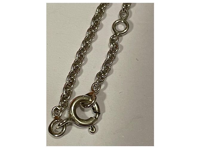 Collana con Pendente a Catena d'Ancora Hermès Argento - vista 9