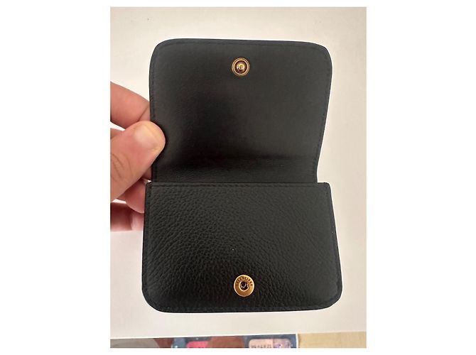 Carteira Tri-Fold Balenciaga em Couro Preto - vista 6