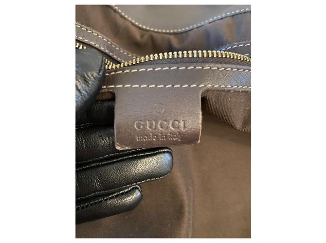 Borsa Gucci GG Monogram Indy Beige - vista 11