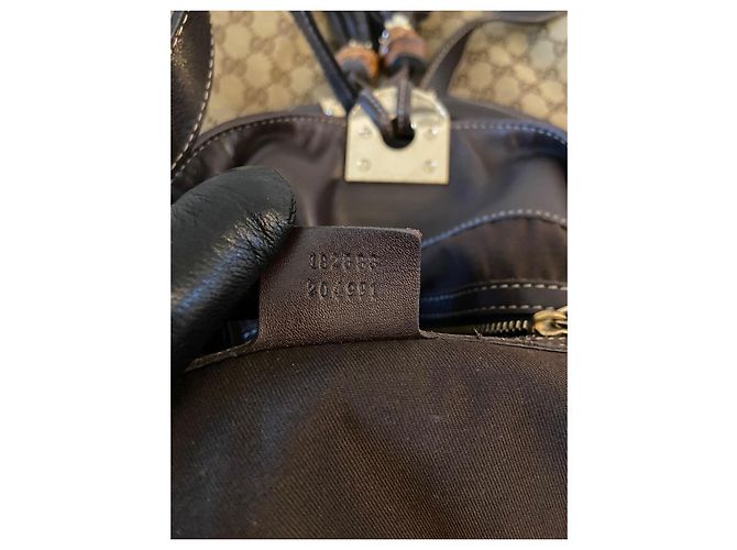 Borsa Gucci GG Monogram Indy Beige - vista 12