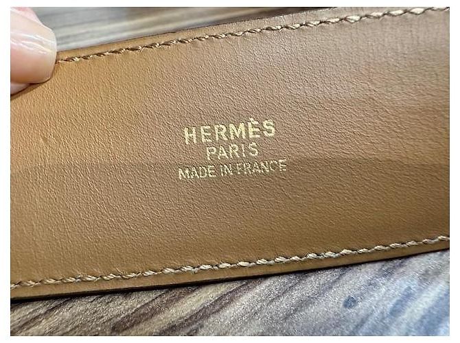 Hermès Medor Gürtel aus rotem Leder - Ansicht 10