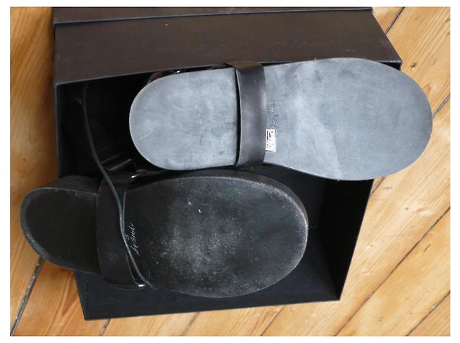 Botas Marsèll de piel negra 37 Negro - vista 4