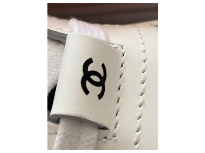 Chanel High-Top Sneaker Leder grau rosa - Ansicht 11