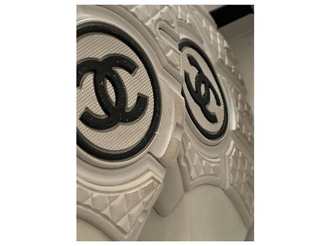 Chanel High-Top Sneaker Leder grau rosa - Ansicht 12