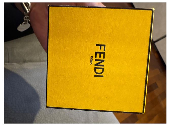Anello Fendi in metallo e cristallo oro D'oro - vista 2