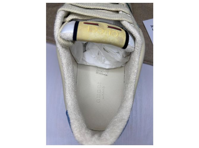 Sneakers Gucci Screener in pelle bianca 41 - vista 18