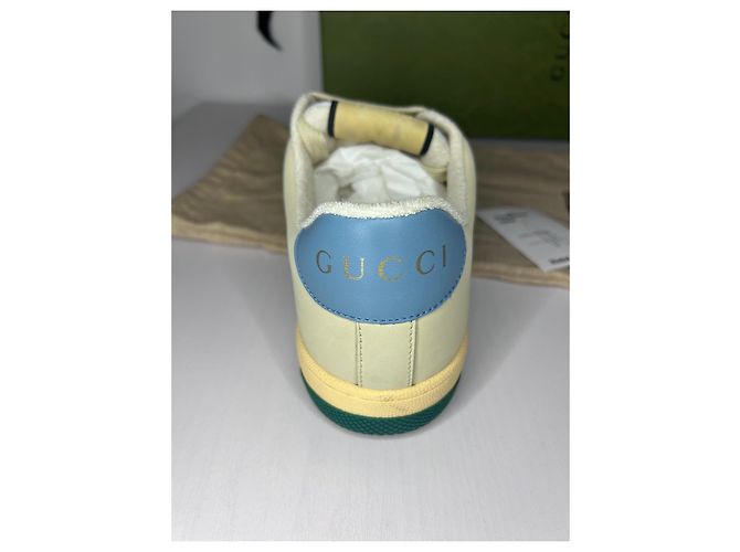 Sneakers Gucci Screener in pelle bianca 41 - vista 8