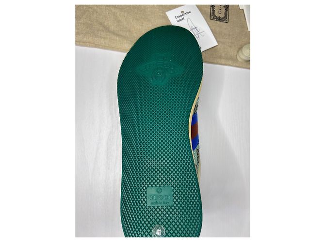 Sneakers Gucci Screener in pelle bianca 41 - vista 9