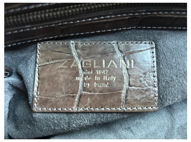 Grande Tote Puffy Zagliani Marrone - vista 10